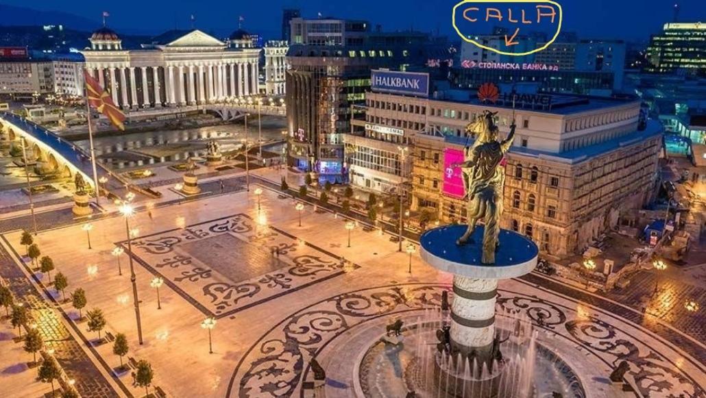 Calla 5 Apartment - Main Square, In The City Shopping Center - Parking Slot With Security And Video Camera Скоп'є Екстер'єр фото